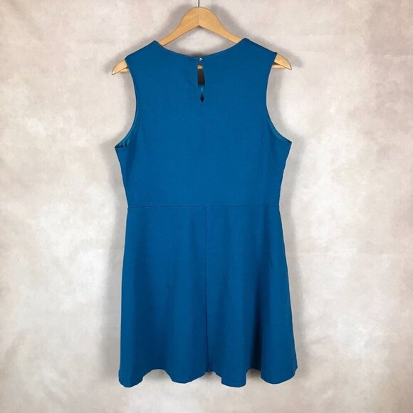 MONTEAU Sleeveless Teal Fit and Flare Dress NEW Size 1X - Picture 5 of 10